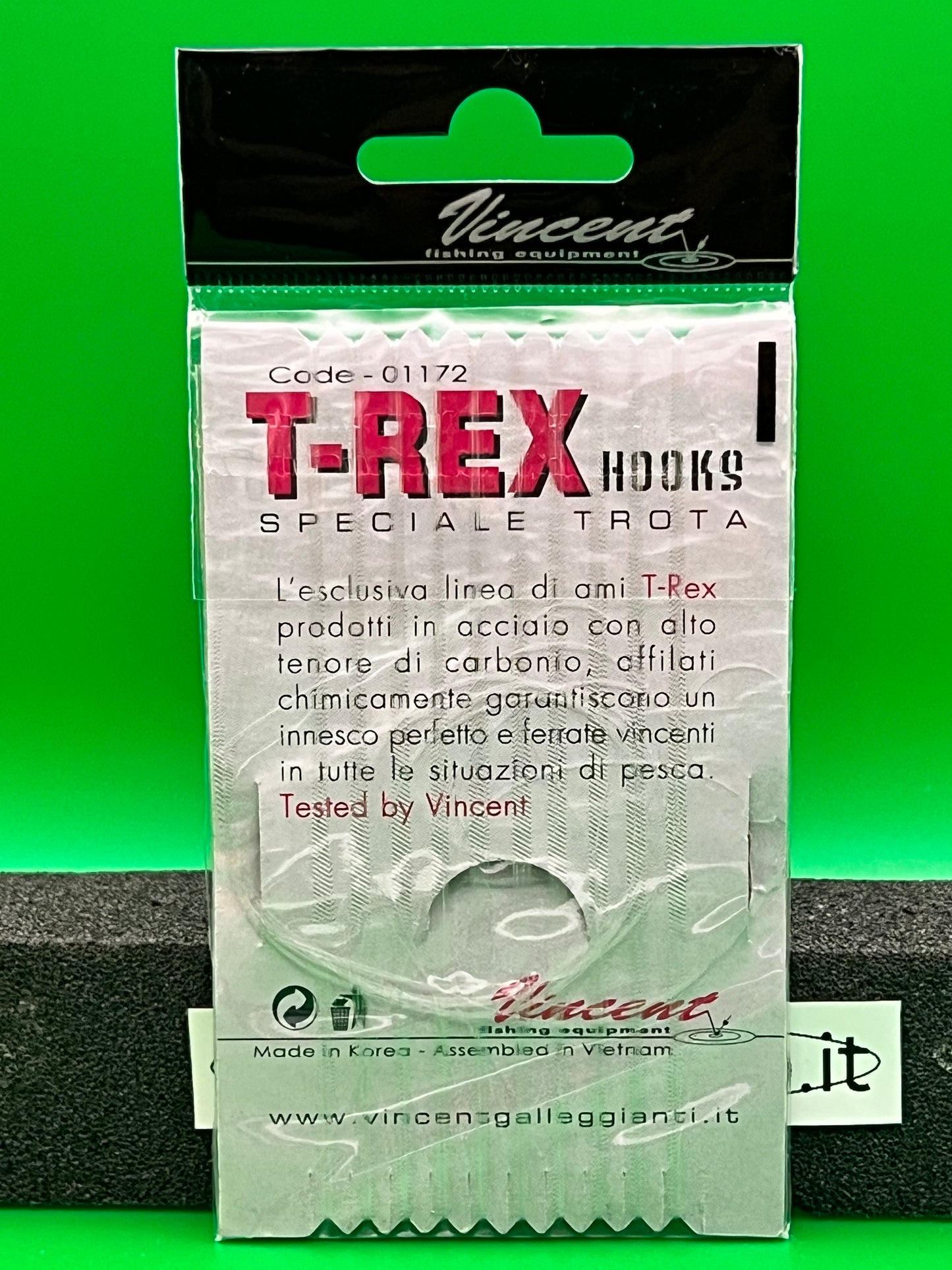 Amo storto legato a mano 100% fluorocarbon 240cm-0,16- Vincent